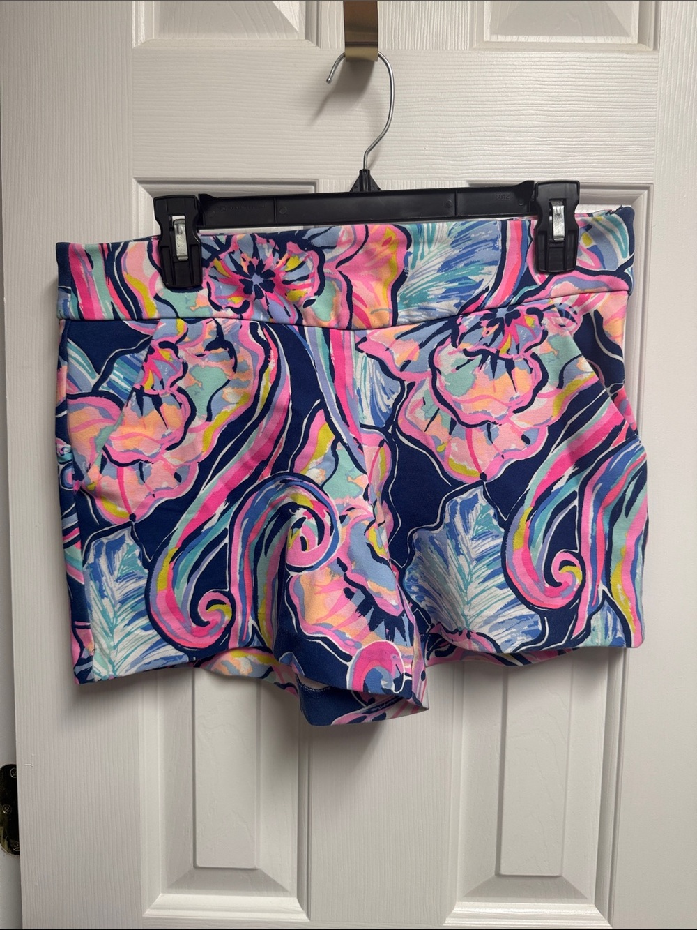 Lilly Pulitzer Navy Floral Multicolor Printed Skort